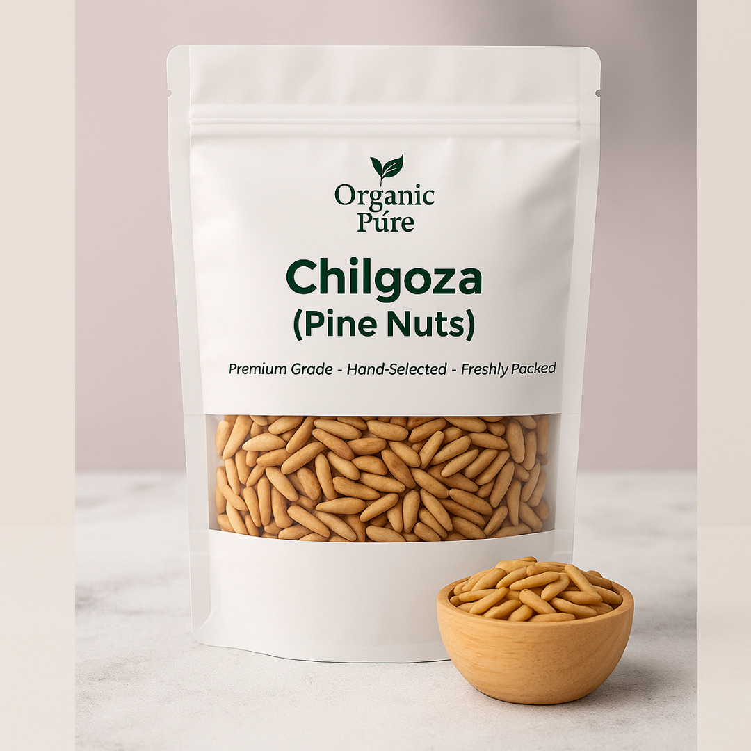 Chilgoza Magaz – Raw Pine Nuts Without Shell 250gm Packs